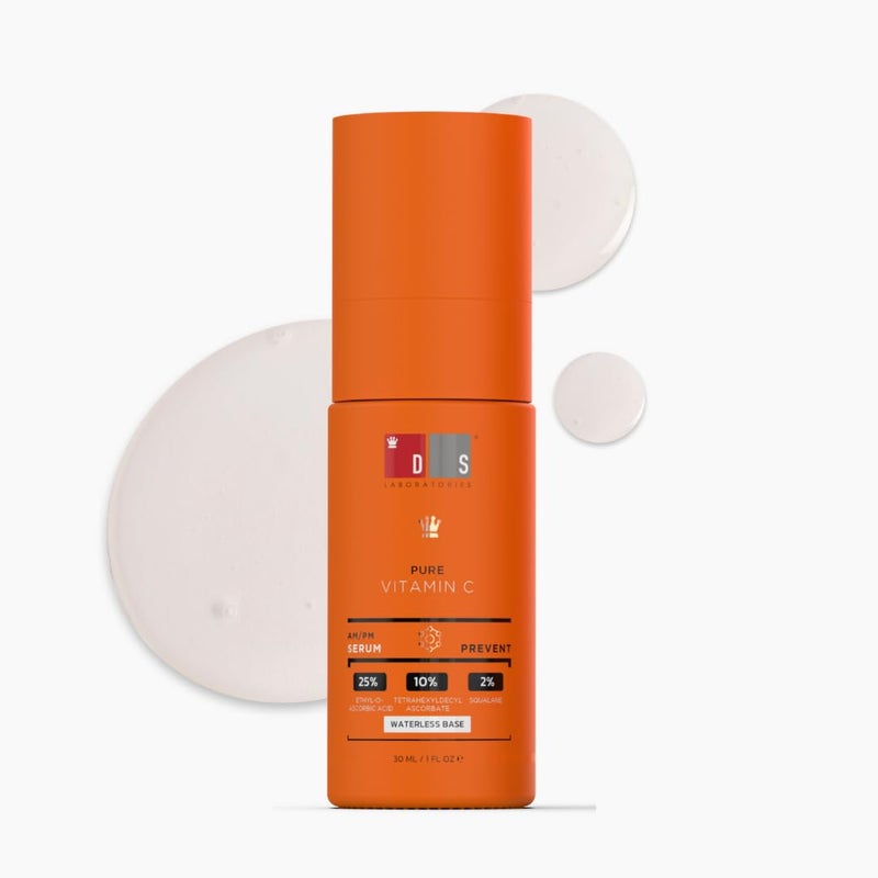 DS Labs 35 Vitamin C Brightening Serum 30mL  Radiance Hydration With Vitamin E  Squalane Supports Smoother More Even Looking Skin Vegan FragranceFree ParabenFree